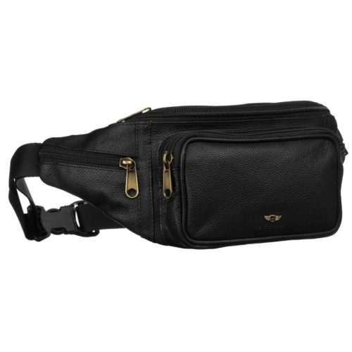 Peterson Férfi Bőr Övtáska Ptn 2506-Ndm-4956 Black - Fekete