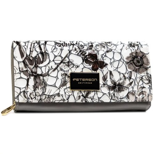 Peterson Női Bőr Pénztárca - Ptn Ph20-Lfl-6905 Black - Fekete