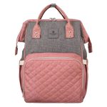Peterson Női Kismama Hátizsák Ptn Mb3-6012 Szürke-Rózsaszín