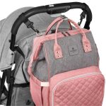 Peterson Női Kismama Hátizsák Ptn Mb3-6012 Szürke-Rózsaszín