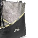 Zellia Női Válltáska 24046 Fekete-Grafit - Crystal -