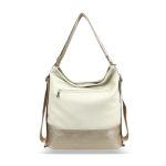 Zellia Női Válltáska/Hátizsáká Alakítható 19010 Beige-Arany - Shiny-Brw -