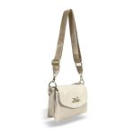 Zellia Női Oldaltáska 25101 Beige - Velúr -