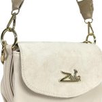 Zellia Női Oldaltáska 25101 Beige - Velúr -