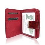 Jennifer Jones Női Bőr Pénztárca 5198-14 Piros -Pillangós