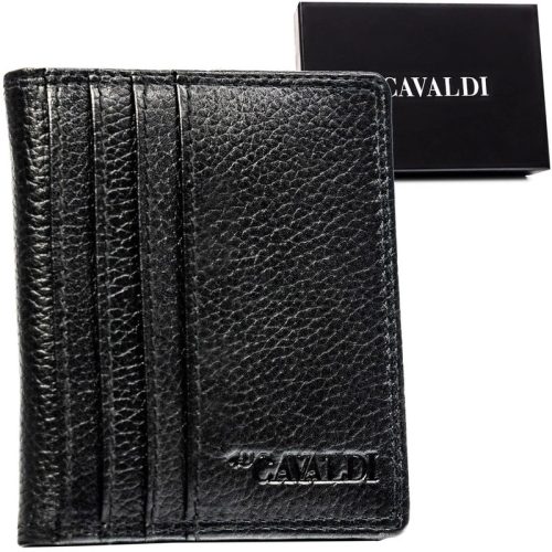 Cavaldi Bőr Kártyatartó Cw1015-Ndm-0865 Black - Fekete