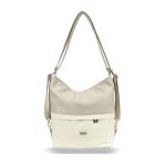 Zellia Női Válltáska/Hátizsáká Alakítható Zlb275 Beige - Shiny -