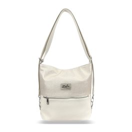  Zellia Női Válltáska-Hátizsákká Alakíthatő Td22016 Beige-Arany - Rimini-2 -