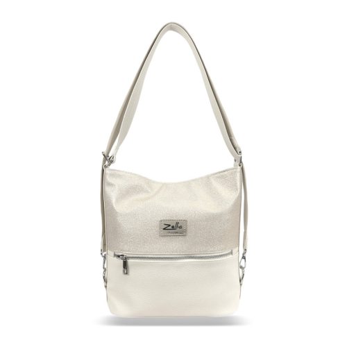 Zellia Női Válltáska-Hátizsákká Alakíthatő Td22016 Beige-Arany - Rimini-2 -