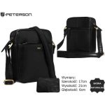 Peterson Férfi Bőr Oldaltáska Ptn 720-Tum-0536 Fekete