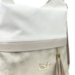 Zellia Női Válltáska/Hátizsáká Alakítható 24040 Beige-Arany - Monaco-Holo -