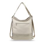 Zellia Női Válltáska/Hátizsáká Alakítható 19010 Beige-Arany - Pearl -