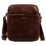 Peterson Férfi Bőr Oldaltáska Ptn 720-Tum-0529 Sötét Barna