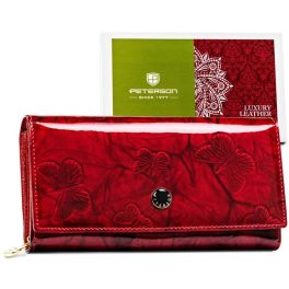   Peterson Női Bőr Pénztárca Ptn 42106-Bfbc-8201 Red - Piros