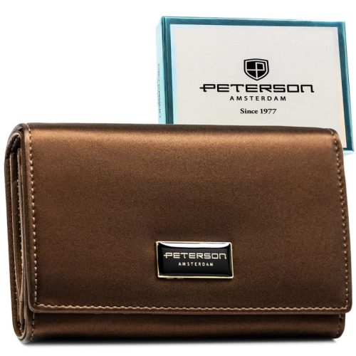 Peterson Női Pénztárca - Echo És Természetes Bőr Ptn Ps112-Hnl-2913 Brown