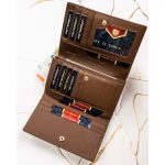 Peterson Női Pénztárca - Echo És Természetes Bőr Ptn Ps112-Hnl-2913 Brown