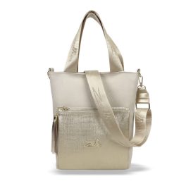   Zellia Női Válltáska/Kézitáska 17095 - Beige-Arany - Ch -