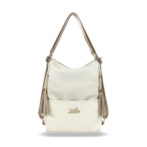 Zellia Női Válltáska/Hátizsáká Alakítható 22199 Beige - Shiny -