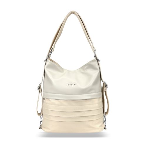 Zellia Női Válltáska/Hátizsáká Alakítható Hz-111 Beige-Arany - Y678 -