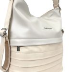 Zellia Női Válltáska/Hátizsáká Alakítható Hz-111 Beige-Arany - Y678 -