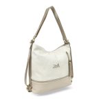 Zellia Női Válltáska/Hátizsáká Alakítható 24083 Beige-Arany - Pearl -
