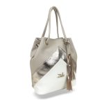 Zellia Női Válltáska 24055 Fehér-Arany-Beige