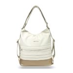 Zellia Női Válltáska/Hátizsáká Alakítható Hz-111 Beige-Pezsgő Arany - D217 -