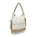 Zellia Női Válltáska/Hátizsáká Alakítható Hz-111 Beige-Pezsgő Arany - D217 -