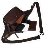Peterson Férfi Bőr Övtáska Ptn Bp001E-Opu-6927 Sötét Barna