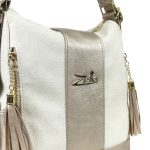Zellia Női Válltáska/Hátizsáká Alakítható 22184 Beige-Arany - Pearl-Brw -
