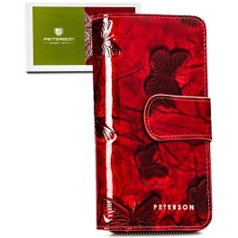 Peterson Női Bőr Pénztárca Ptn 76116-Bf-0483 Red