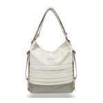 Zellia Női Válltáska/Hátizsáká Alakítható Hz-111 Beige-Arany - D217 -