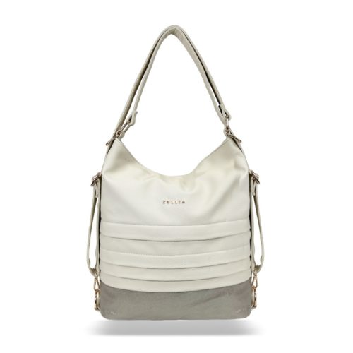 Zellia Női Válltáska/Hátizsáká Alakítható Hz-111 Beige-Arany - D217 -