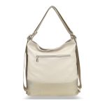 Zellia Női Válltáska/Hátizsáká Alakítható 19010 Beige-Arany - Ch-Bari -