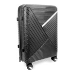 Zafír fekete bőrönd szett