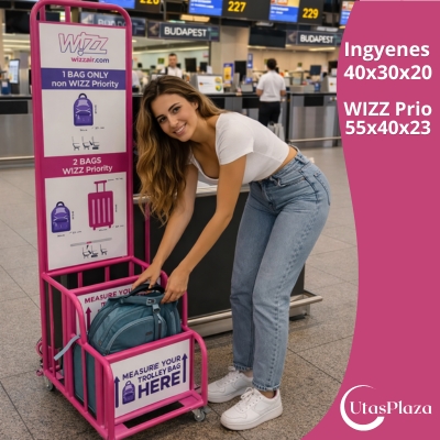 Wizz Air kézipoggyász szabályok 2026 – méretek és hasznos tanácsok